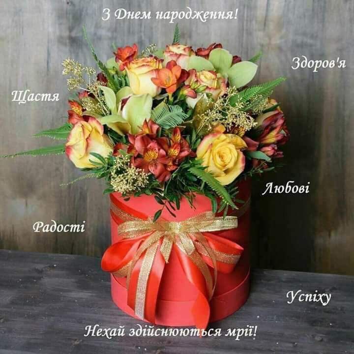 Привітання з днем народження коханій дівчині, жінці українською мовою
